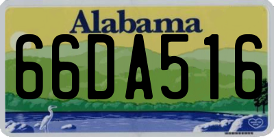 AL license plate 66DA516