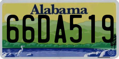 AL license plate 66DA519