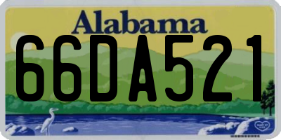 AL license plate 66DA521