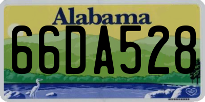 AL license plate 66DA528