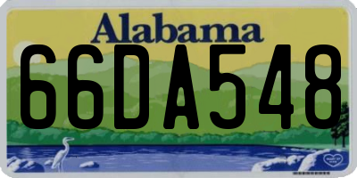 AL license plate 66DA548
