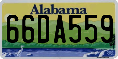 AL license plate 66DA559