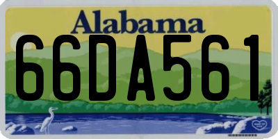 AL license plate 66DA561