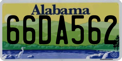 AL license plate 66DA562