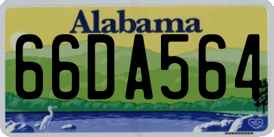 AL license plate 66DA564