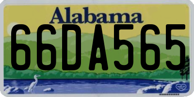AL license plate 66DA565