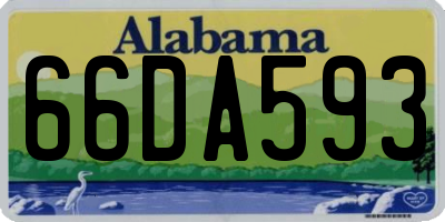 AL license plate 66DA593