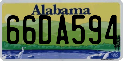 AL license plate 66DA594
