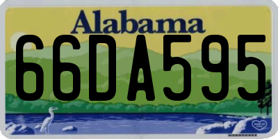 AL license plate 66DA595