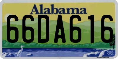 AL license plate 66DA616
