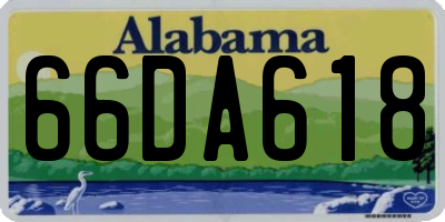 AL license plate 66DA618