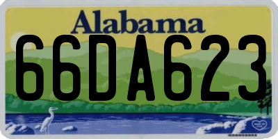 AL license plate 66DA623