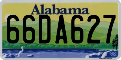 AL license plate 66DA627