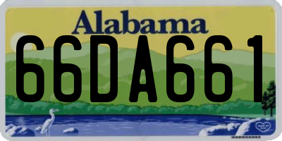 AL license plate 66DA661