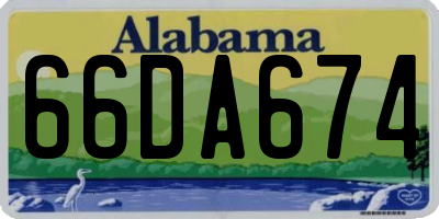 AL license plate 66DA674
