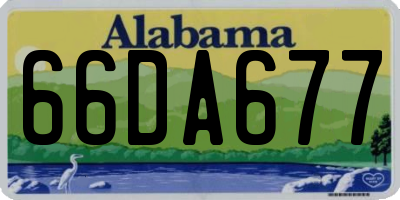 AL license plate 66DA677