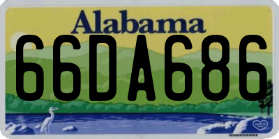 AL license plate 66DA686