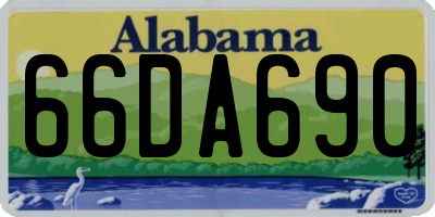 AL license plate 66DA690