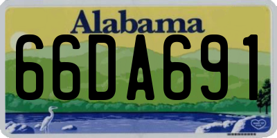 AL license plate 66DA691