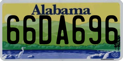 AL license plate 66DA696