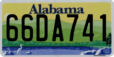 AL license plate 66DA741