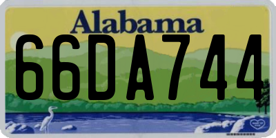 AL license plate 66DA744