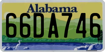 AL license plate 66DA746