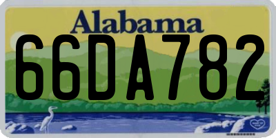 AL license plate 66DA782
