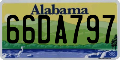 AL license plate 66DA797