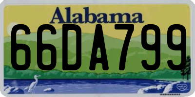 AL license plate 66DA799