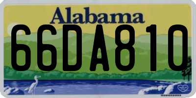 AL license plate 66DA810