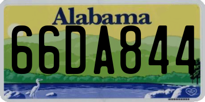 AL license plate 66DA844
