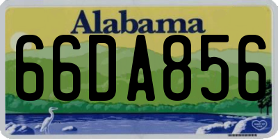 AL license plate 66DA856
