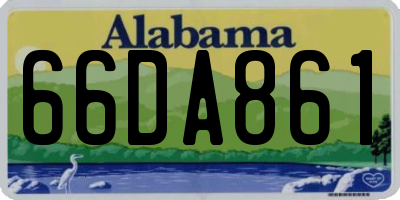 AL license plate 66DA861