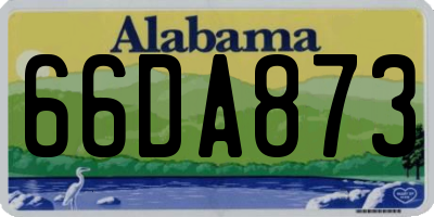 AL license plate 66DA873