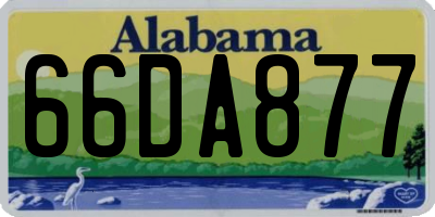 AL license plate 66DA877