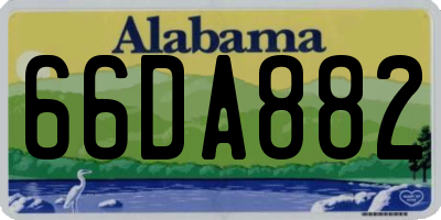 AL license plate 66DA882