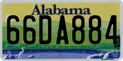 AL license plate 66DA884