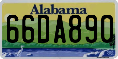 AL license plate 66DA890