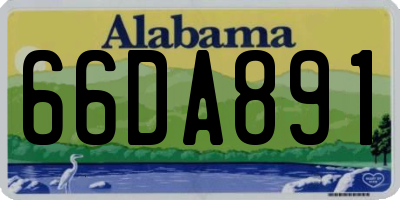 AL license plate 66DA891