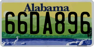AL license plate 66DA896