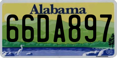 AL license plate 66DA897