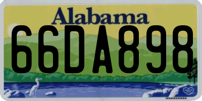 AL license plate 66DA898