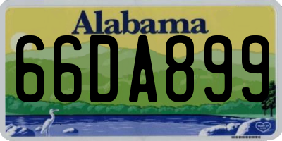 AL license plate 66DA899