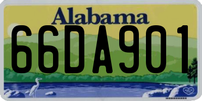 AL license plate 66DA901