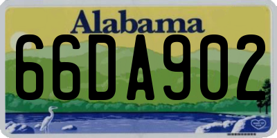 AL license plate 66DA902