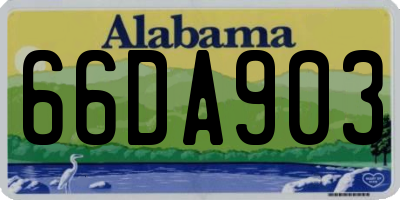 AL license plate 66DA903