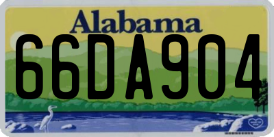 AL license plate 66DA904