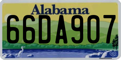 AL license plate 66DA907
