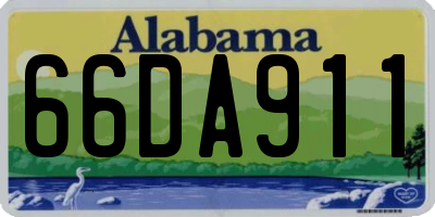 AL license plate 66DA911